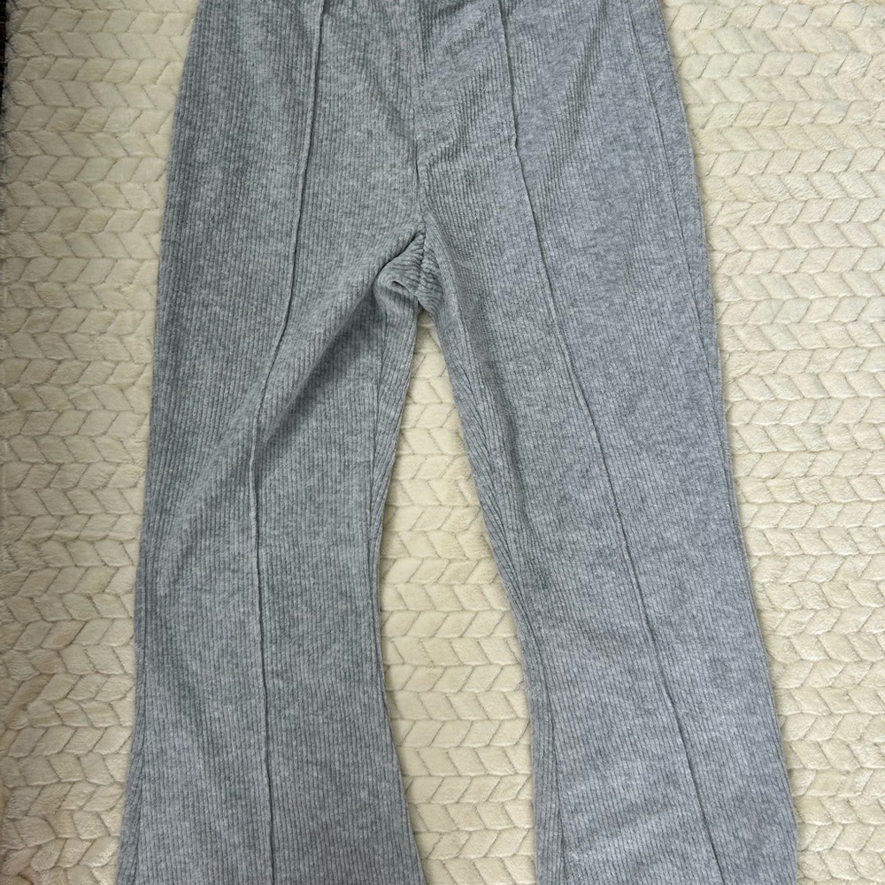 Aerie Kids Gray Ribbed Joggers